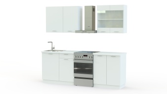 Прямая Кухня Элен Бордо BMS