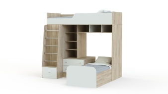 Угловая двухъярусная кровать Астра-4 BMS