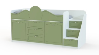 Кровать-чердак Стриж-1 BMS с лестницей