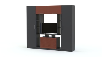 Стенка в гостиную Блеск 13.1-3D BMS