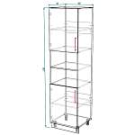 Шкаф-пенал 2 двери Лайт BMS