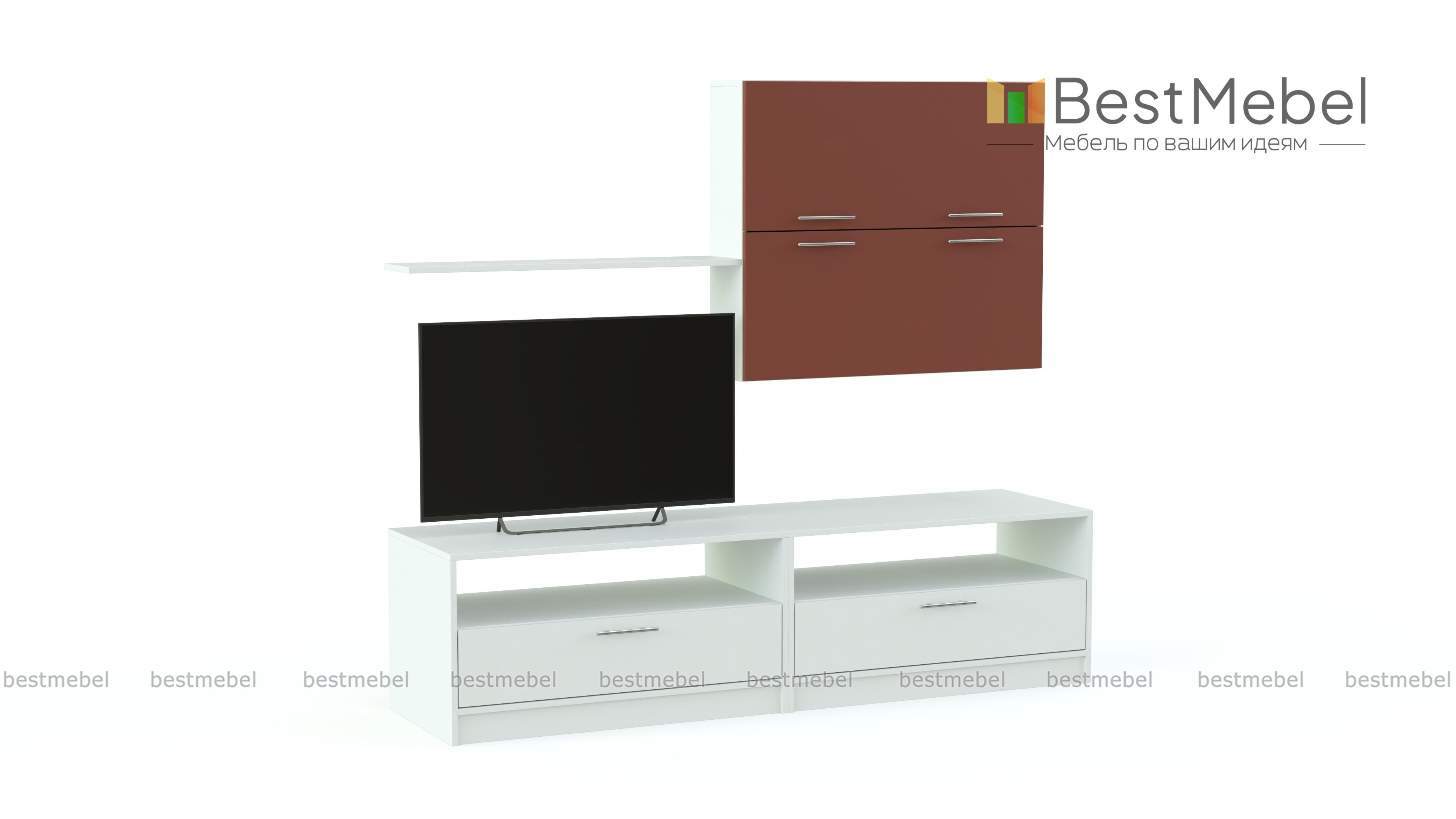 Стенка Глянец-45 МДФ BMS - Фото