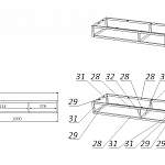 Чертеж Стеллаж Пиксель 12 BMS