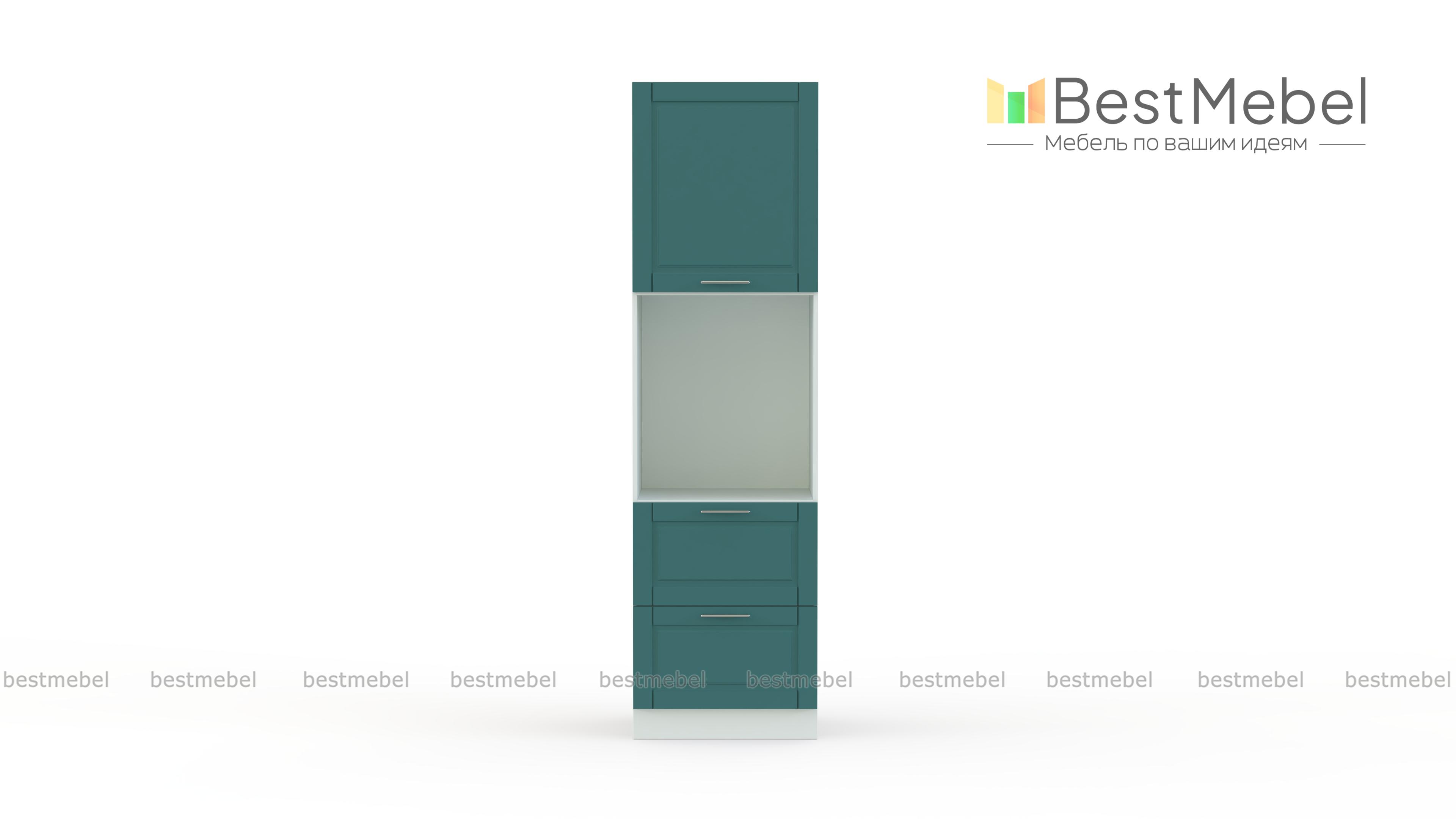 Шкаф-пенал 1 дверь 2 ящика Палермо BMS - Фото