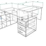 Стол руководителя Ливерпуль 2 BMS