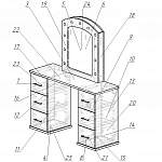 Схема сборки Туалетный столик Флер 42 BMS