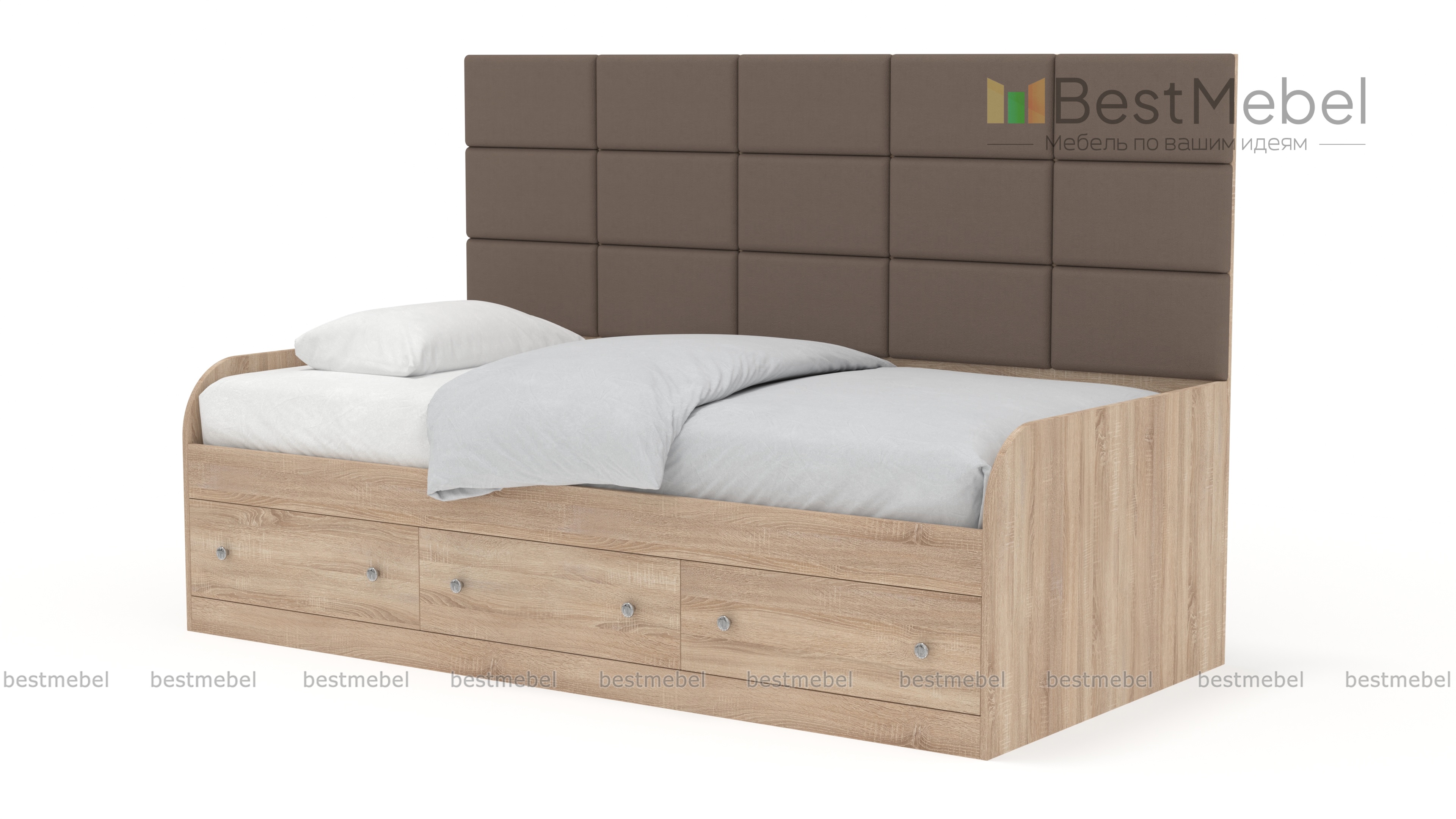 Кровать с 3 ящиками Монти 2 BMS