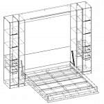 Шкаф-кровать Город 2 BMS