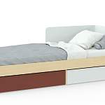 Кровать с 2-мя ящиками Jackie BMS - Фото 4