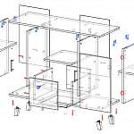 Чертеж Тумба под ТВ Дания 15 BMS