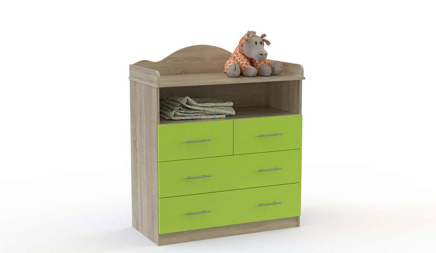 Пеленальный комод Фиалка 4 BMS - Фото