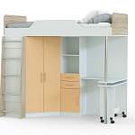 Кровать-чердак со столом Ника 427 BMS - Фото 1