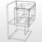 Чертеж Тумба прикроватная Эмма 12 BMS