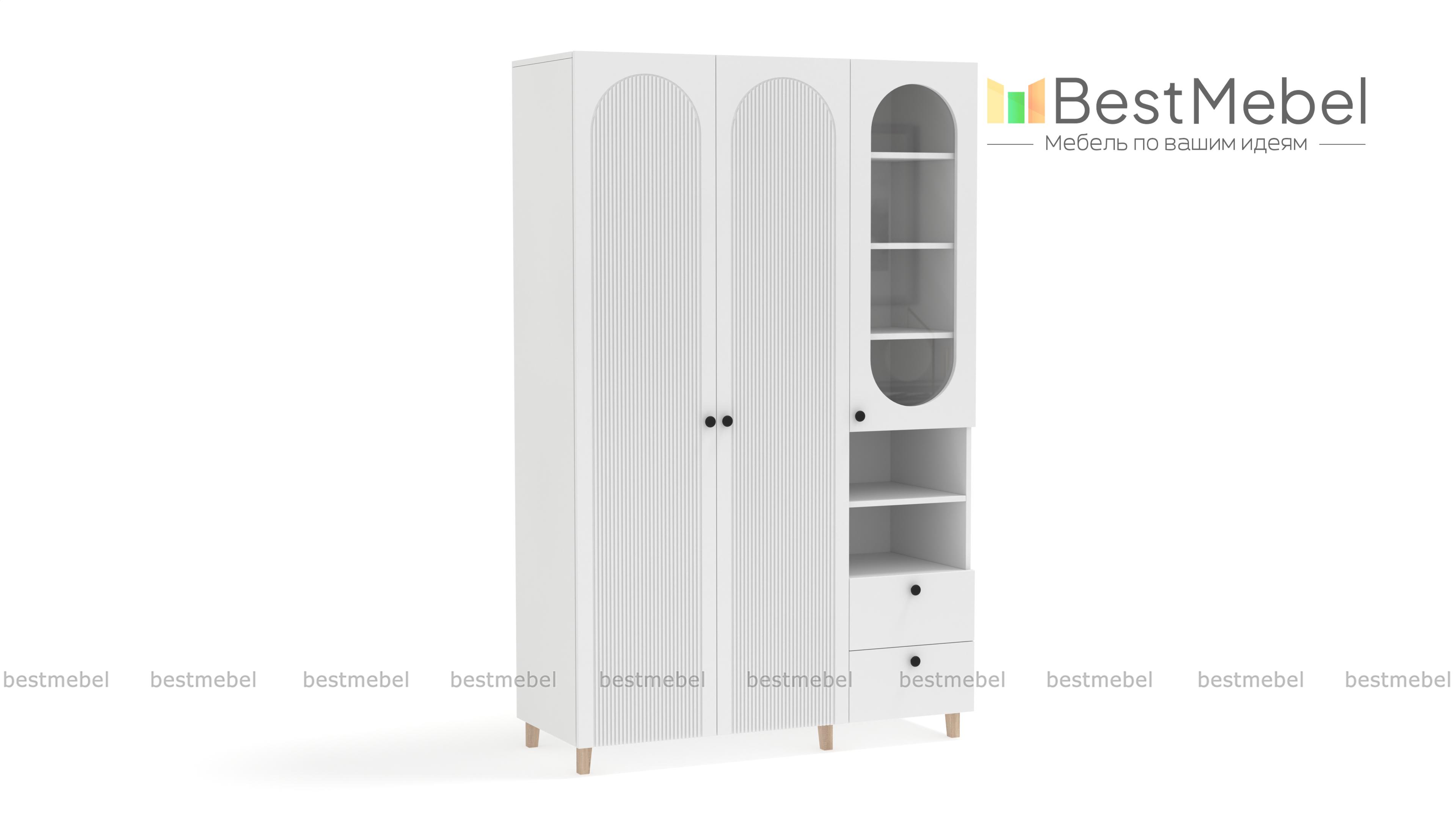 Шкаф распашной Рене 12 BMS - Фото
