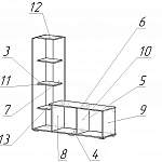 Схема сборки Мебель для гостиной Алеф-13 BMS