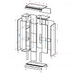 Чертеж Шкаф-купе Эдем-3 BMS