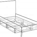Чертеж Кровать Паула 14 BMS