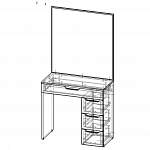 Чертеж Туалетный столик Гласс 6 BMS