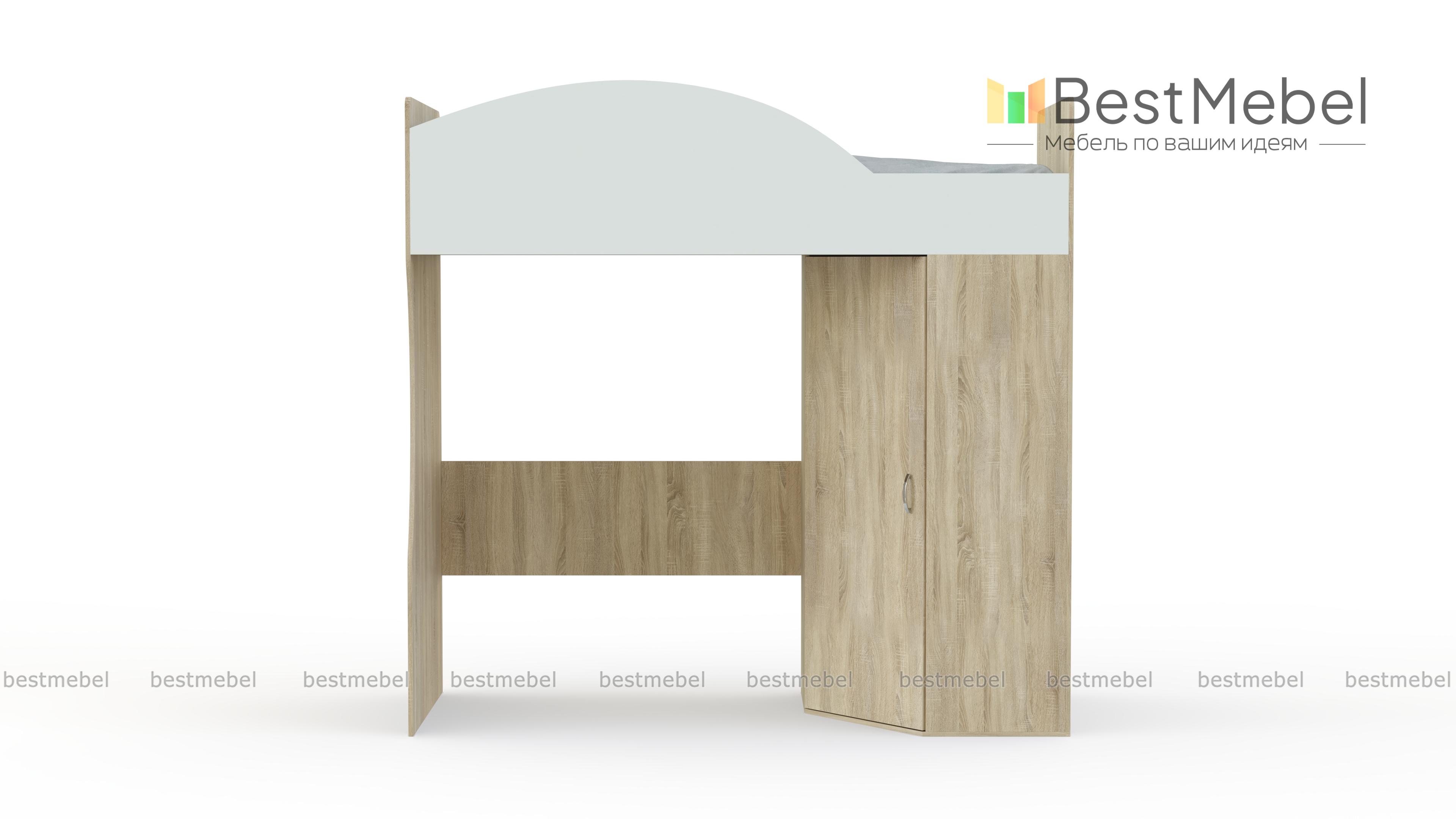 Кровать-чердак угловая Калейдоскоп 3 BMS - Фото