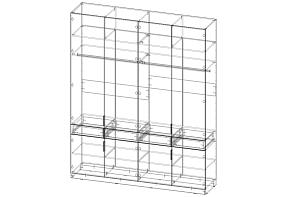 Шкаф распашной, Фьорд 6  (2200х2700х500)