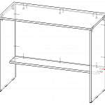 Чертеж Письменный стол Колизей СПК-7 BMS