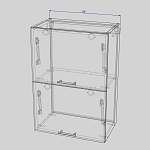 Схема сборки Шкаф навесной 2 двери Марта BMS