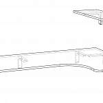 Схема сборки Навесной письменный угловой стол Прима 27 BMS